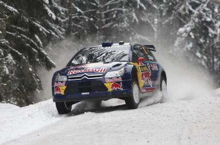 Kimi Raikkonen i det svenske rally i 2010